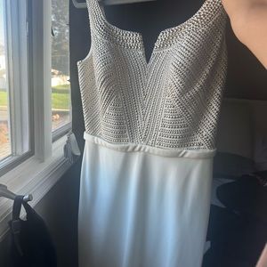 La Femme White Maxi Dress